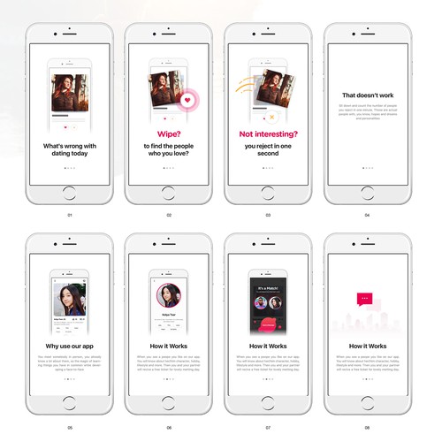 Design concept for dating app