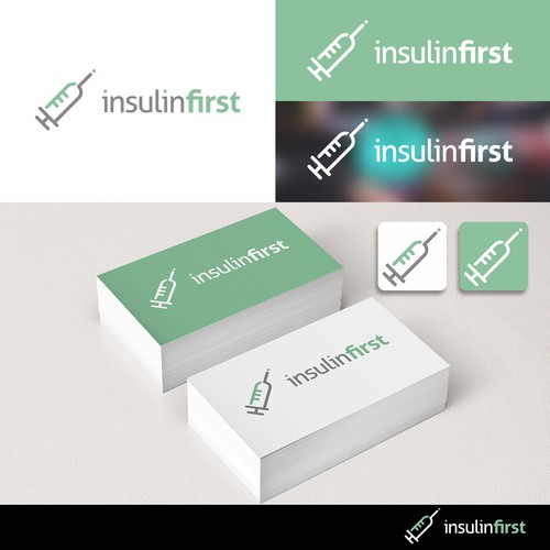 Logo design for InsulinFirst a blog about Diabetes