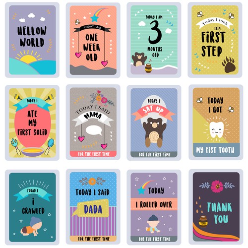 Baby Milestone cards