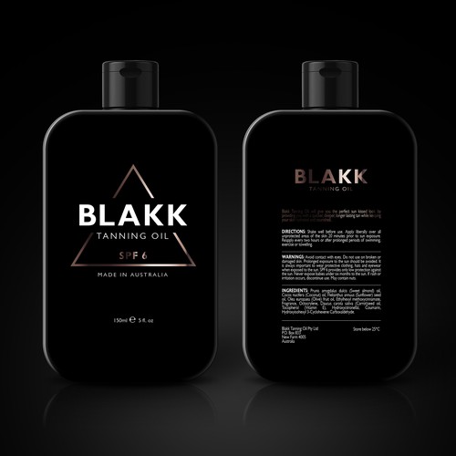 Tanning oil BLAKK 