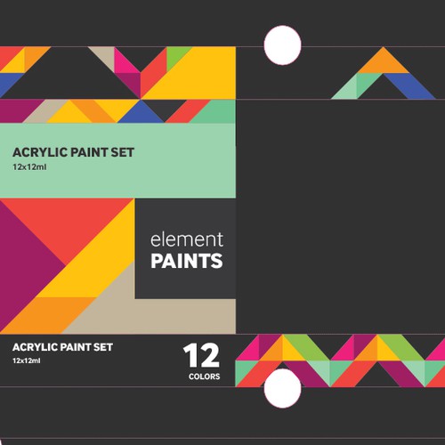 Packaging for Acrylic Paint Set