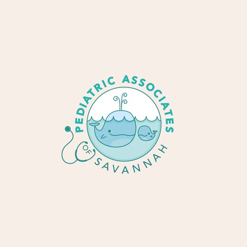 Playful logo concept for paediatric clinic
