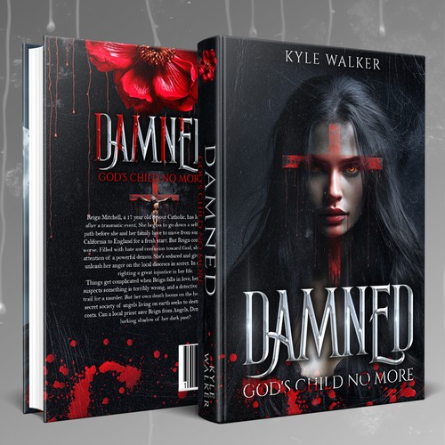 Concept design for book cover Damned