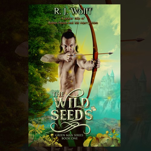 A fun ebook cover for a medieval gay erotic romance novel !