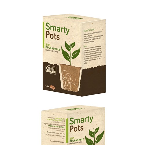 Packaging design for Smarty Pots