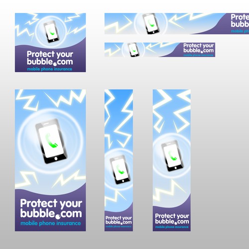 Create a fun & eye-catching set of banners for Protect Your Bubble