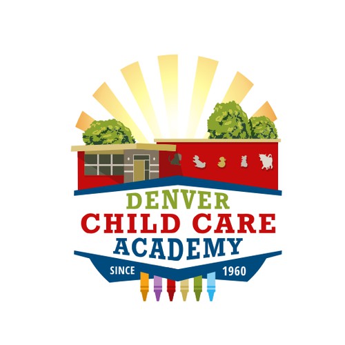Refresh Child Care logo with COLOR and Children