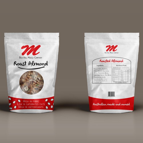 Packaging proposal for Roast Almond Muesli