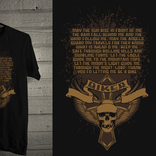 BADASS Chopper Biker T-shirt