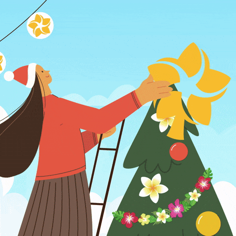 Animated holiday card for email