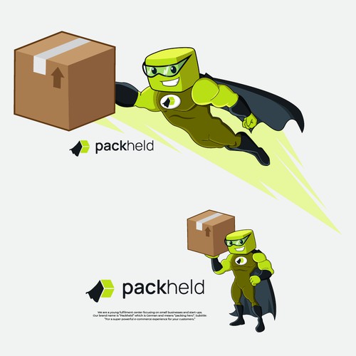 Mascot design for Packheld