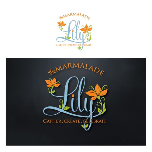 Design a logo for u-cut flower farm and gathering place called The Marmalade Lily