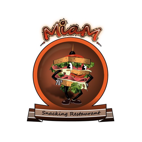 Création d'un logo Funny/gourmand pour une sandwicherie dans le jura