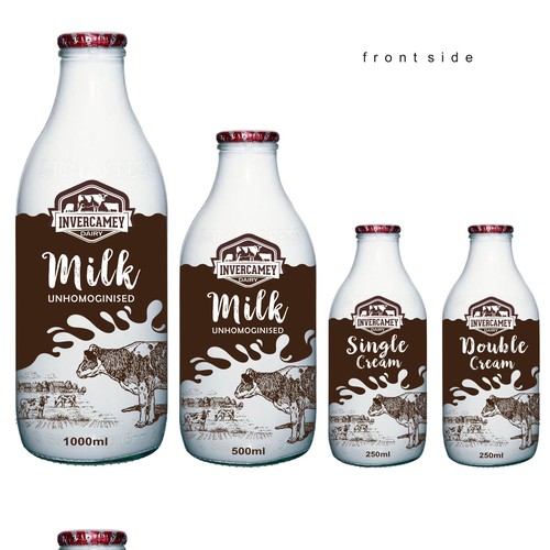 Milk bottle branding