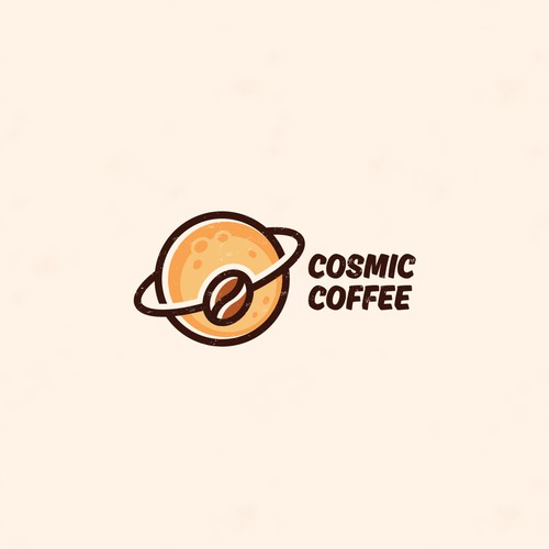 Creative logo for Cosmic Coffee