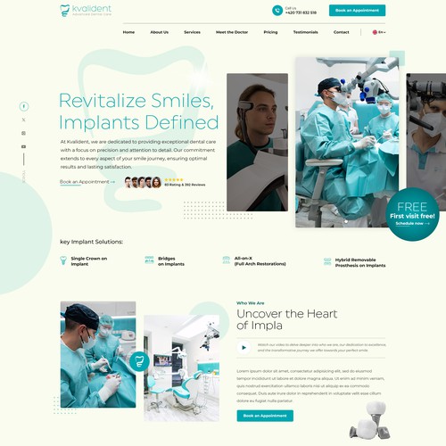 Next-Gen Dental Clinic Website