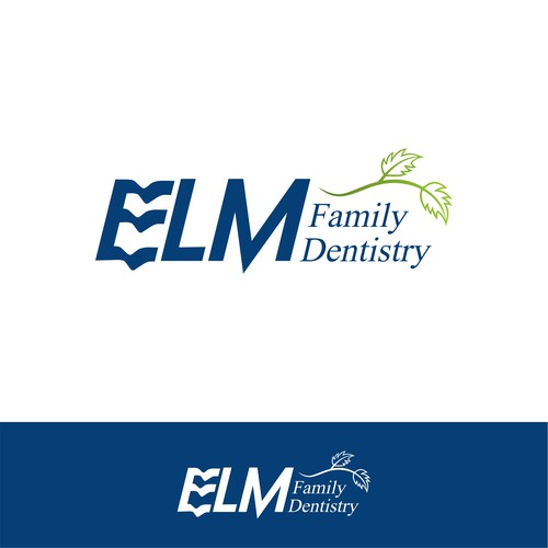 logo concept for elm family dentistry