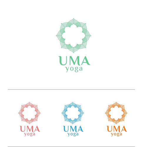 Create a Logo for UMA YOGA