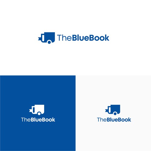 Bold logo concept for thebluebook