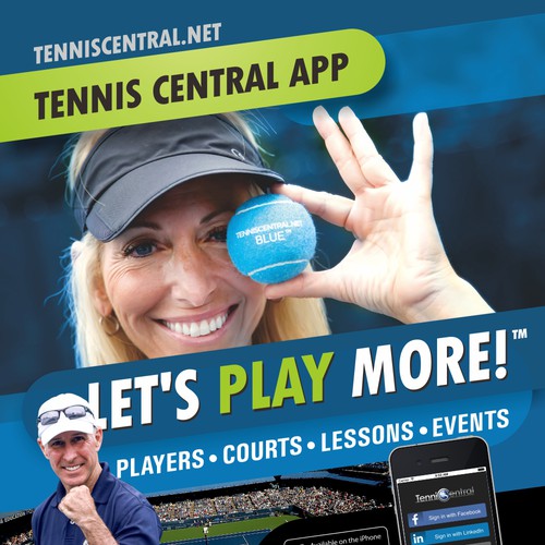 poster for tennis application