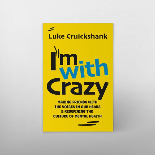 Bold book cover on mental health