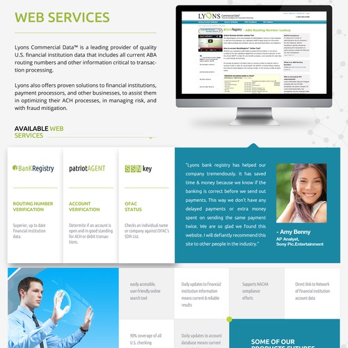 Create a fresh, clean, new sales sheet for a financial data company