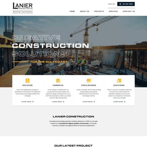 Website Concept for Construction Company