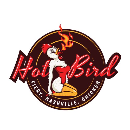 Hot chicken restaurant logo