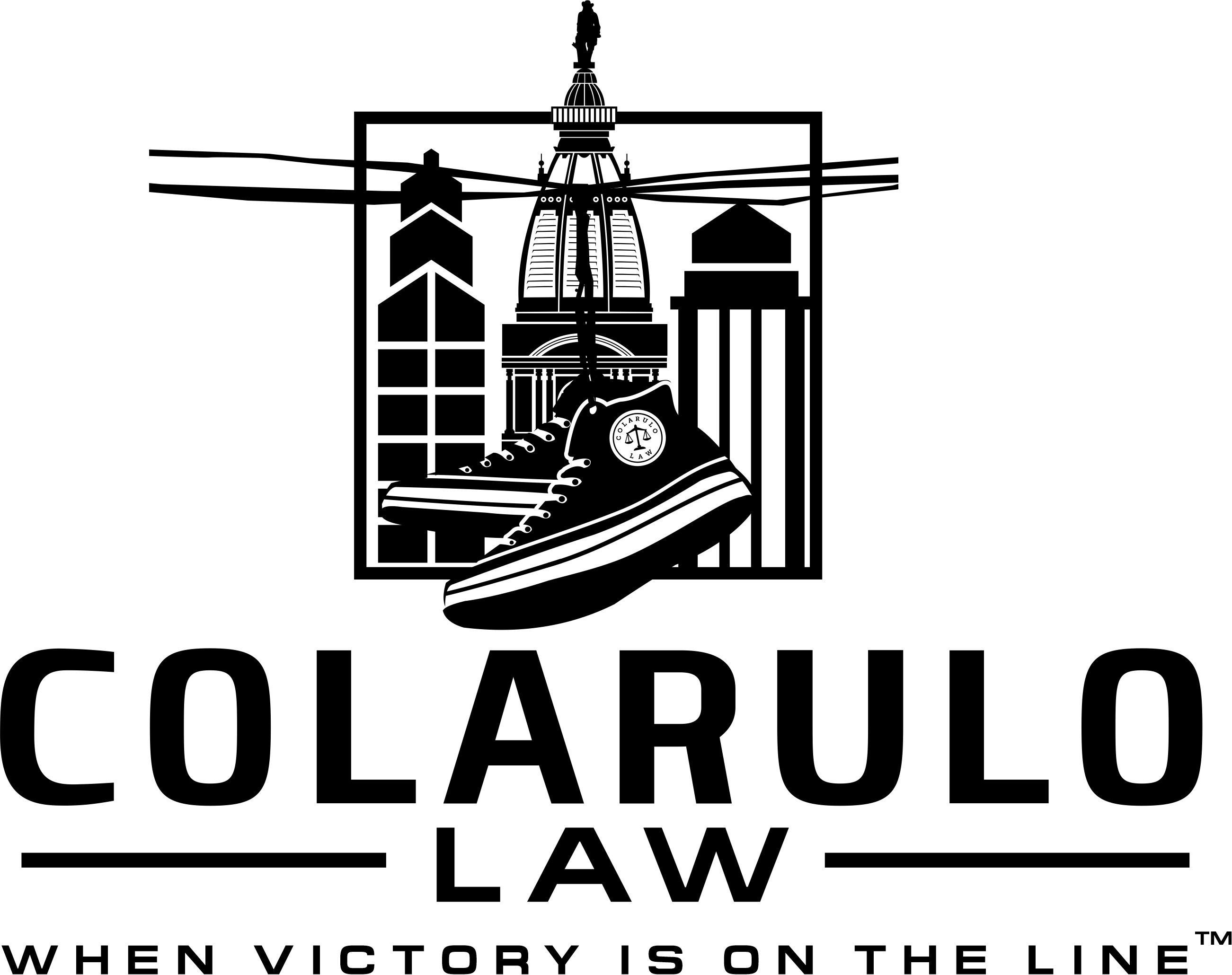 Law Firm logo with Philly Sports twist