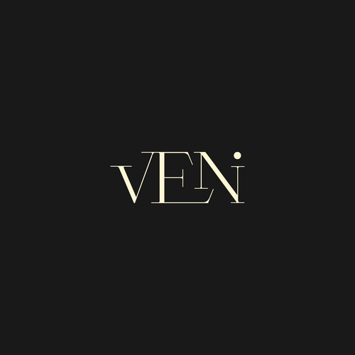 Font art logo for VENI Hotel