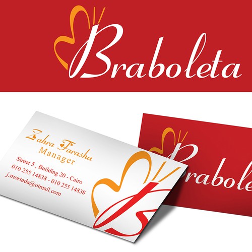 Braboleta new logo and business card