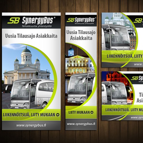 Banner ads for SynergyBus