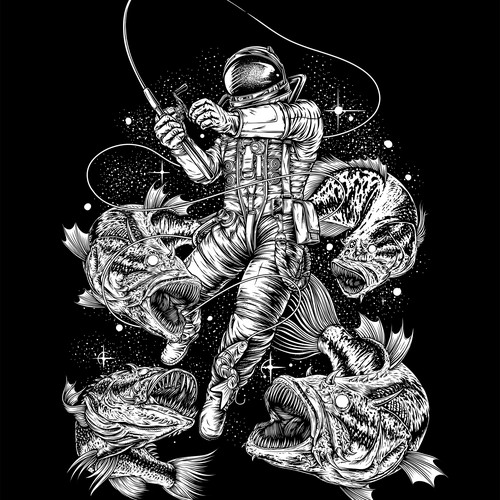 Fishing Astronaut - Swimbait Shirt