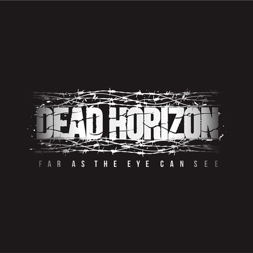 Horror Novel logo, Zombie fiction called Dead Horizon