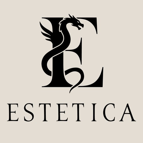 Elegant Dragon Emblem for Luxury Fashion Brand