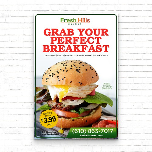 Breakfast Poster for Fresh Hills