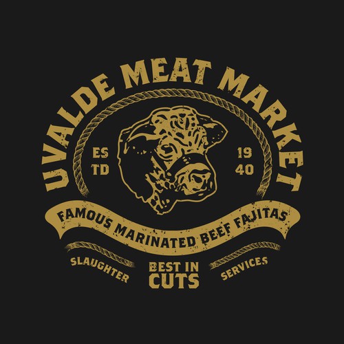 Uvalde Meat Market - Vintage Badge