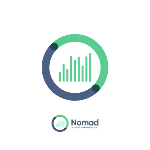 Bar Graph Inspired Logo Design for Nomad