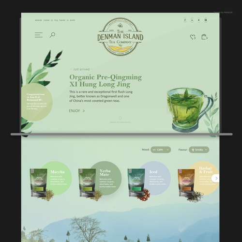 Online-Shop Concept for a Tea Company