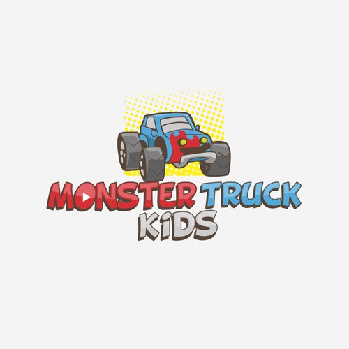Logo design Moster truck kids
