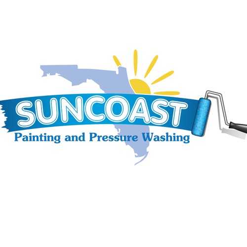 Create the next logo for Suncoast Painting and Pressure Washing