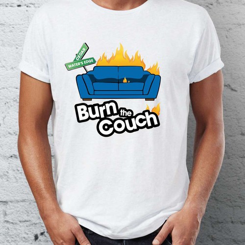 Tshirt Design "Burn the Couch"