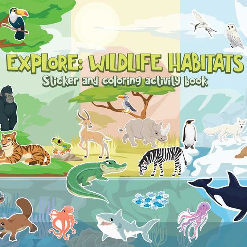 Playtime Book Cover of 100+  Animals and Backgrounds