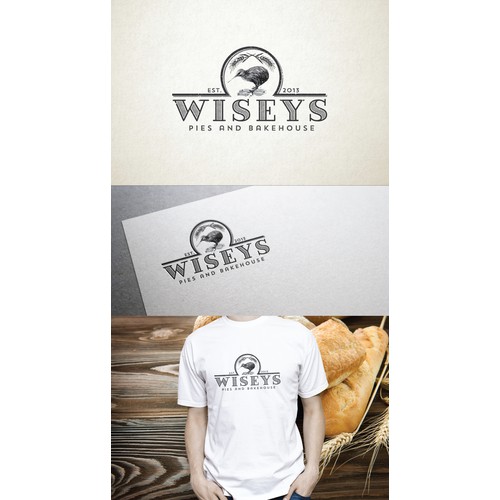 Design a classy Bakery/Cafe logo with a NZ influence of rustic timber, artdeco  vintage/retro look.