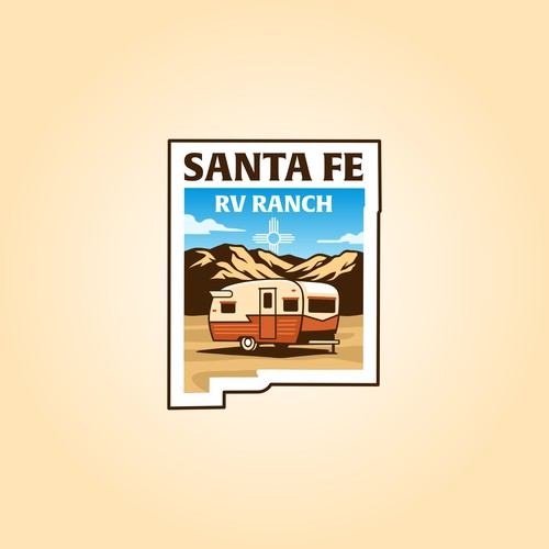 Santa Fe RV Ranch Logo Design