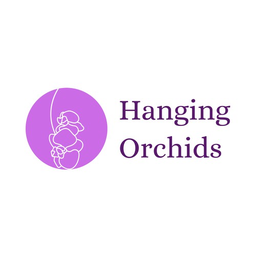 Abstract Logo Design for a Niche Website about orchids