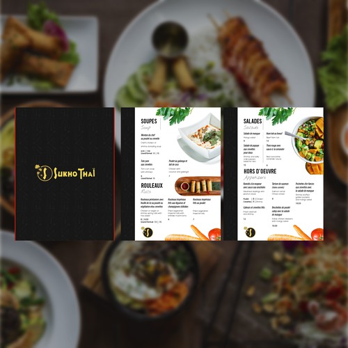 Menu sukho thai