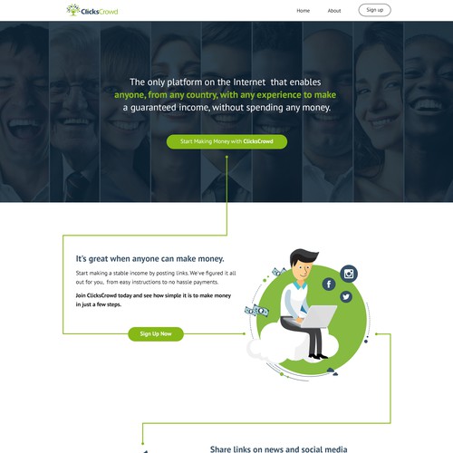 Website Design for ClicksCrowd (finalist)