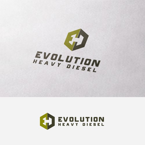 Simple, Clean and sharp logo for Evolution Heavy Diesel