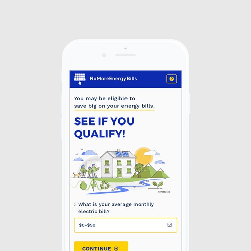 Responsive Landing Page For A Solar Version Of Homeadvisor
